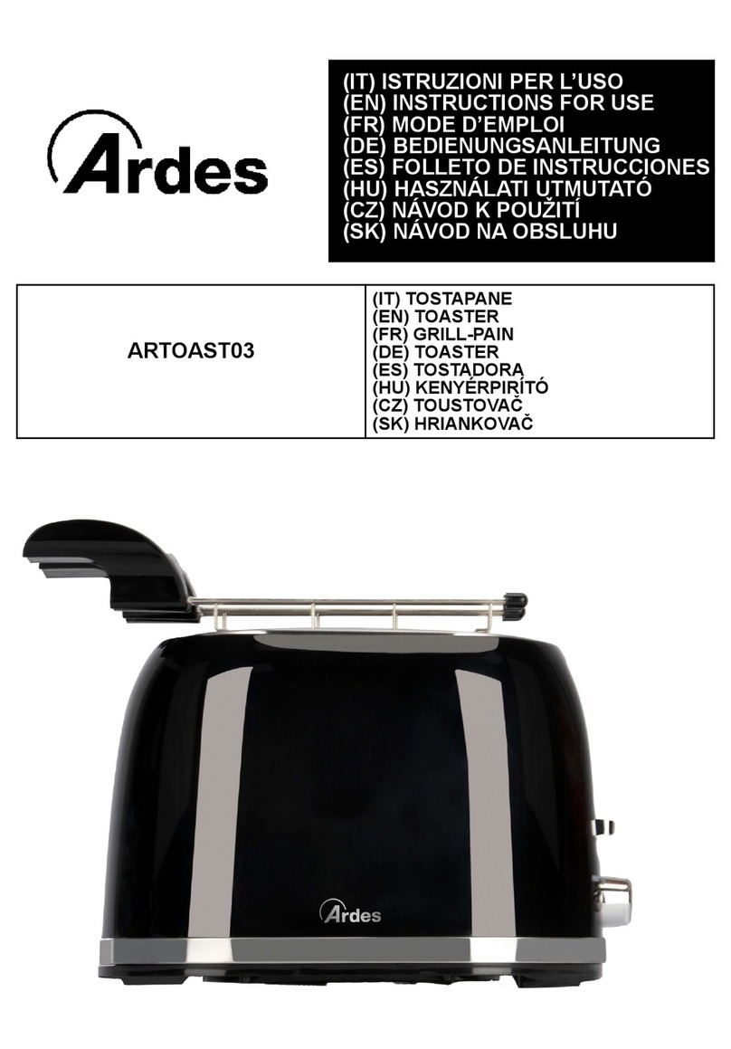 ARDES ARTOAST03 Instructions for use