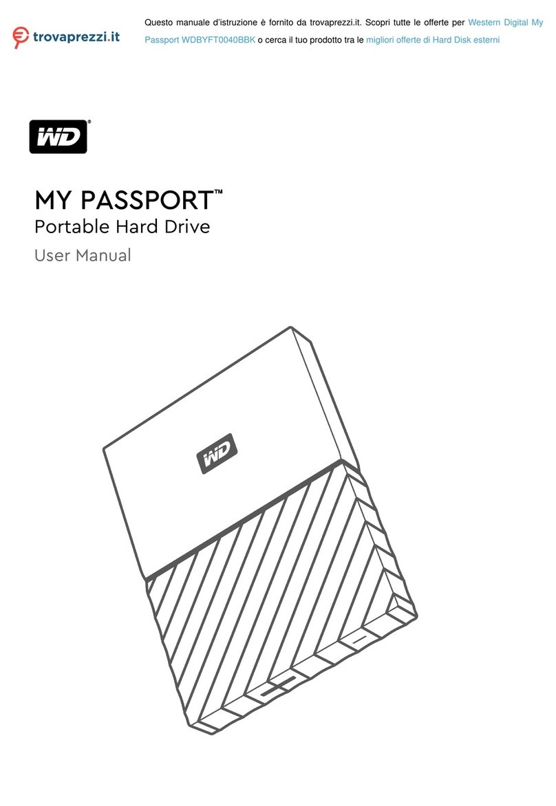 Western Digital MY PASSPORT WDBYFT0040BBK User manual