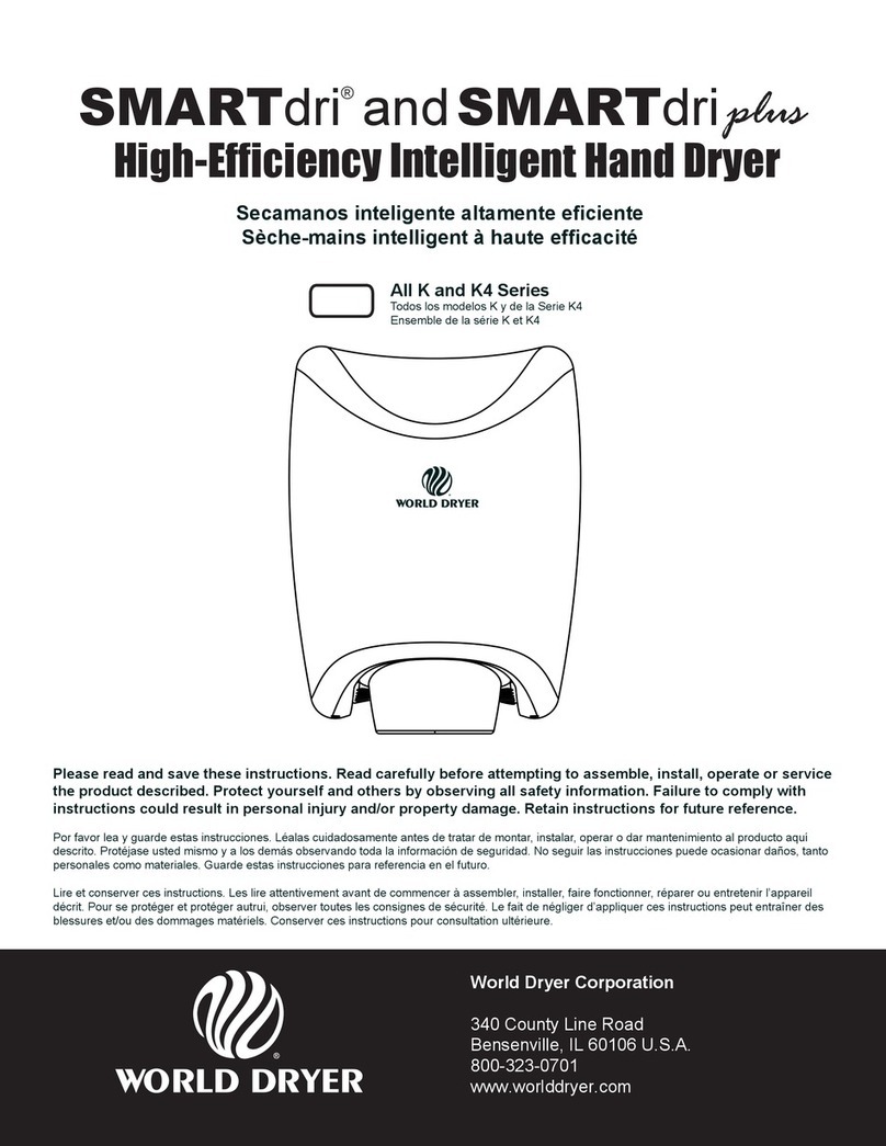 World Dryer smartdri K4 series manual