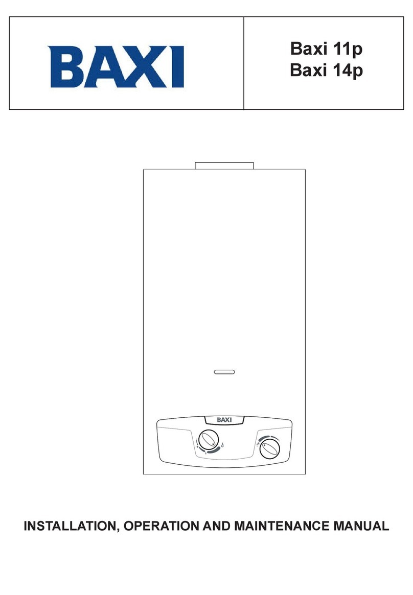 Baxi 11p Installation, operation and maintenance manual Baxi 11p Installation, operation and maintenance manual