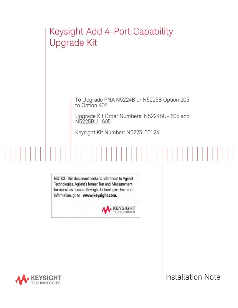 Keysight Technologies N5224BU- 605 Quick start guide