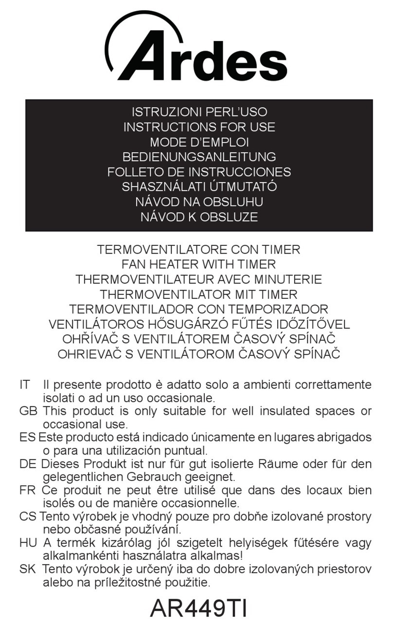 ARDES AR449TI Instructions for use