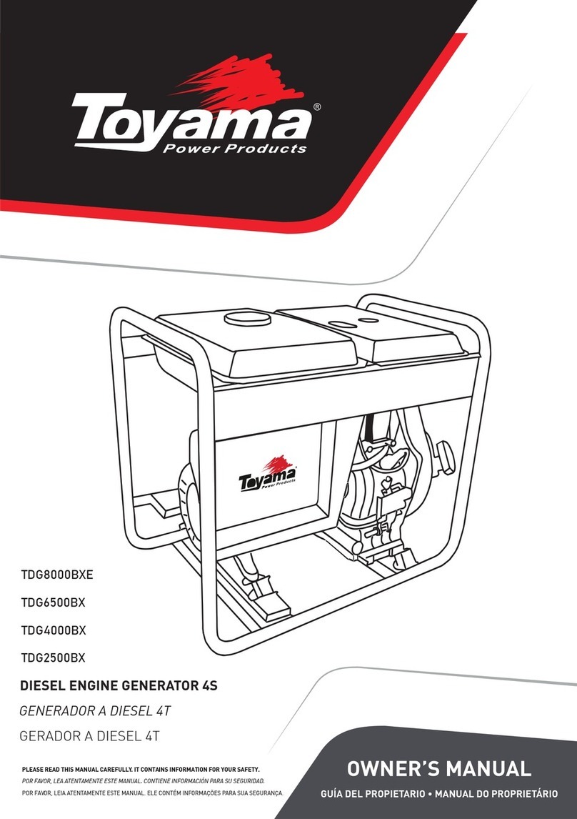 Toyama TDG8000BXE owner's manual