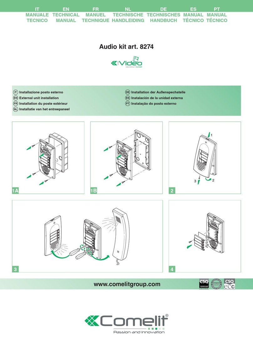 Comelit 8274 User manual