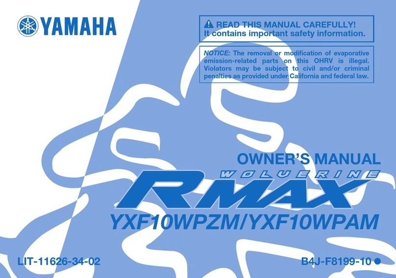 Yamaha WOLUERINE RMAX User manual