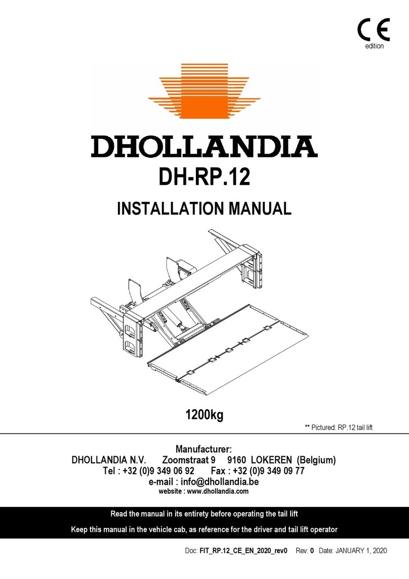 Dhollandia DH-RP.12 installation manual