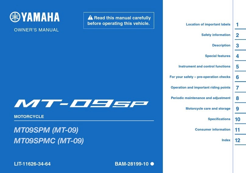 Yamaha MT09SPMC owner's manual