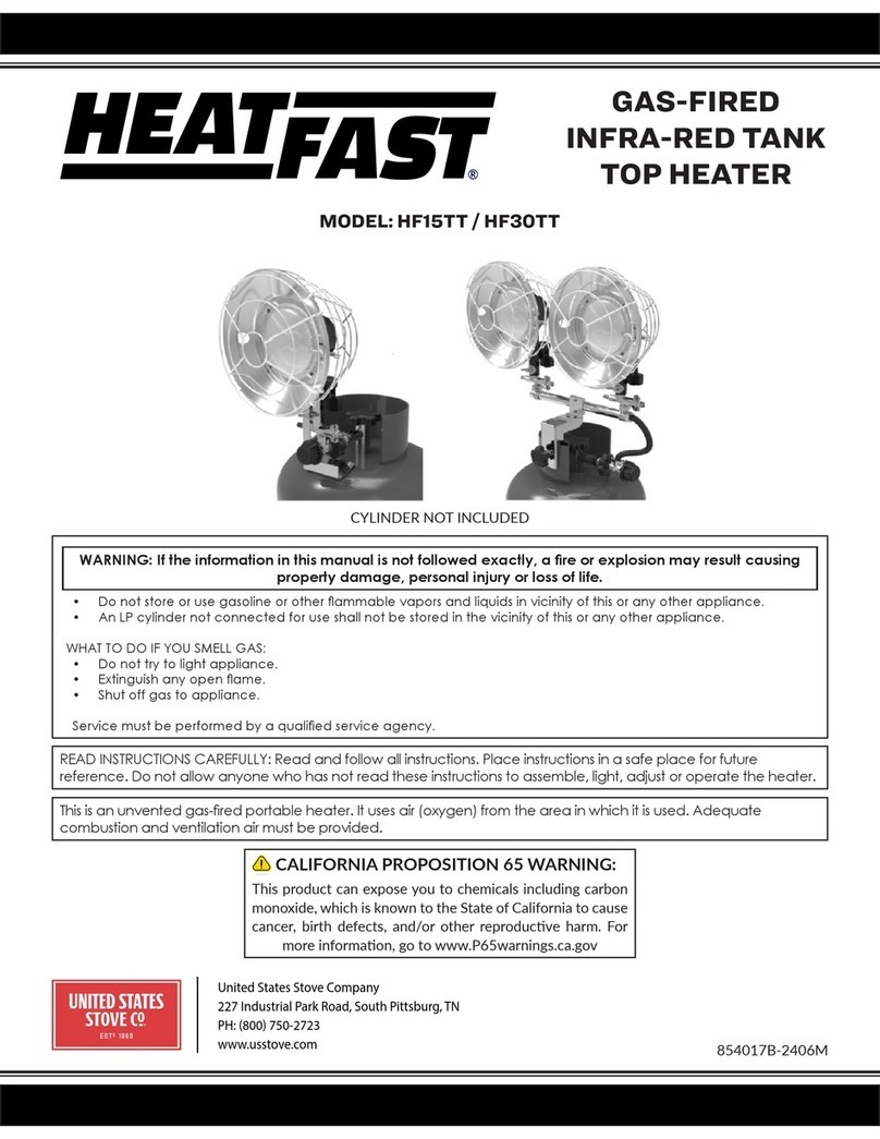 US Stove Company HeatFast HF15TT manual