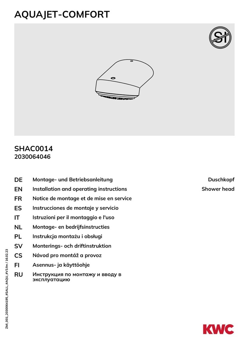 KWC AQUAJET-COMFORT SHAC0014 User manual