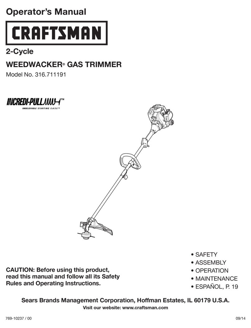 Craftsman WEEDWACKER 316.711191 User manual