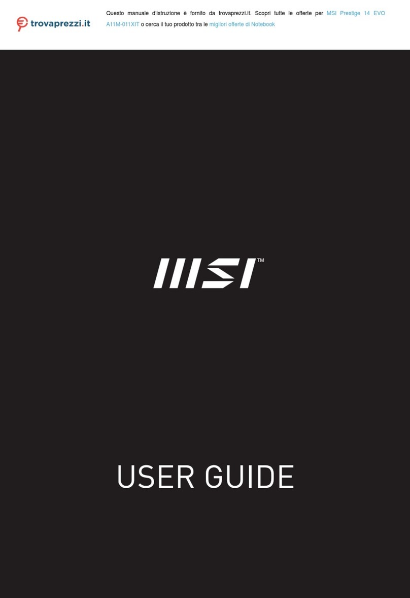 MSI Prestige 14EVO User manual MSI Prestige 14EVO User manual