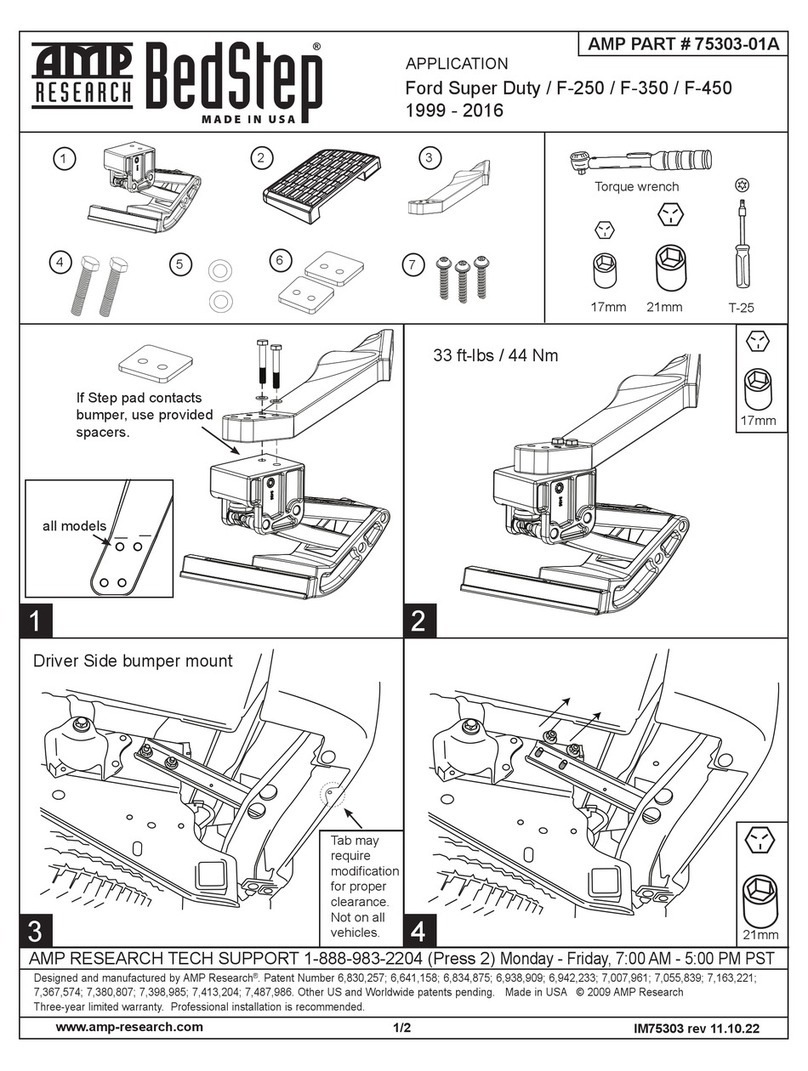 AMP Research BedStep 75303-01A User manual