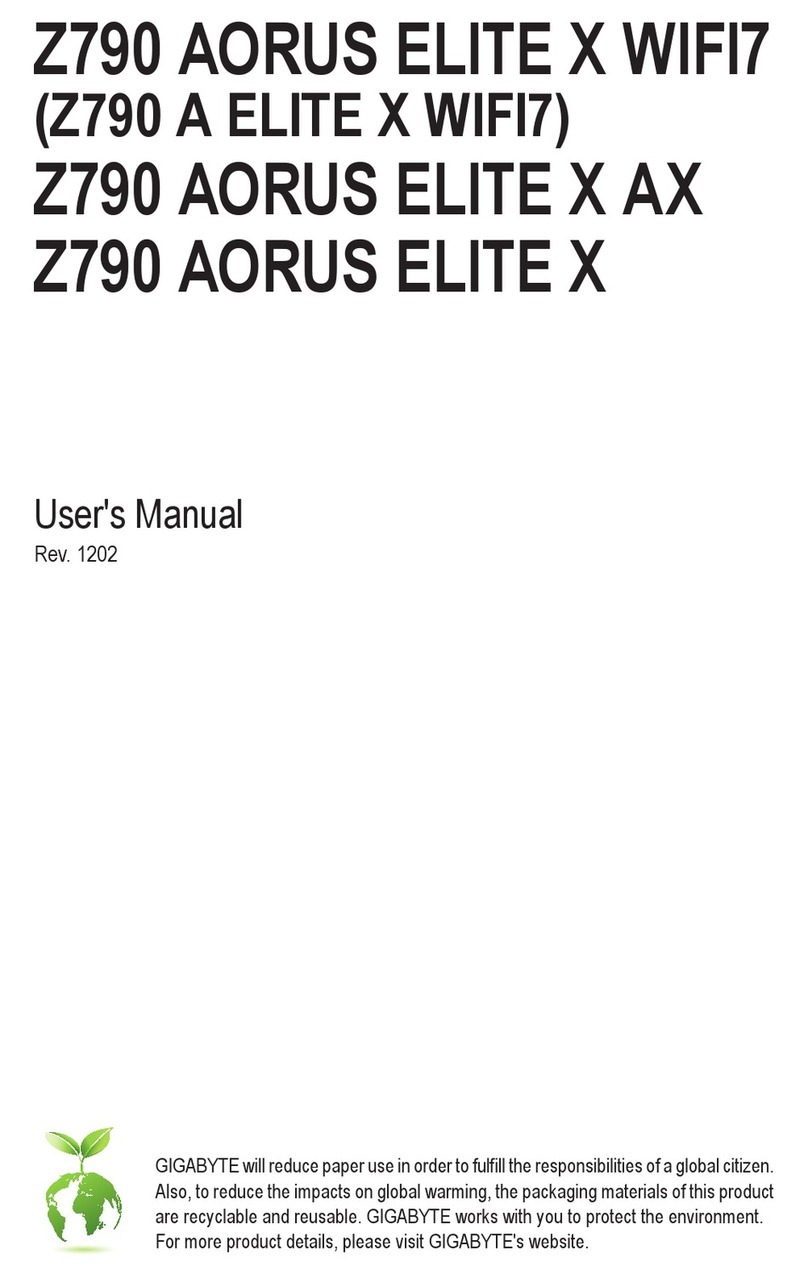 Gigabyte Z790 AORUS ELITE X WIFI7 user manual
