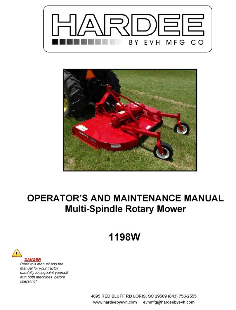 EVH MFG HARDEE 1198W Installation instructions