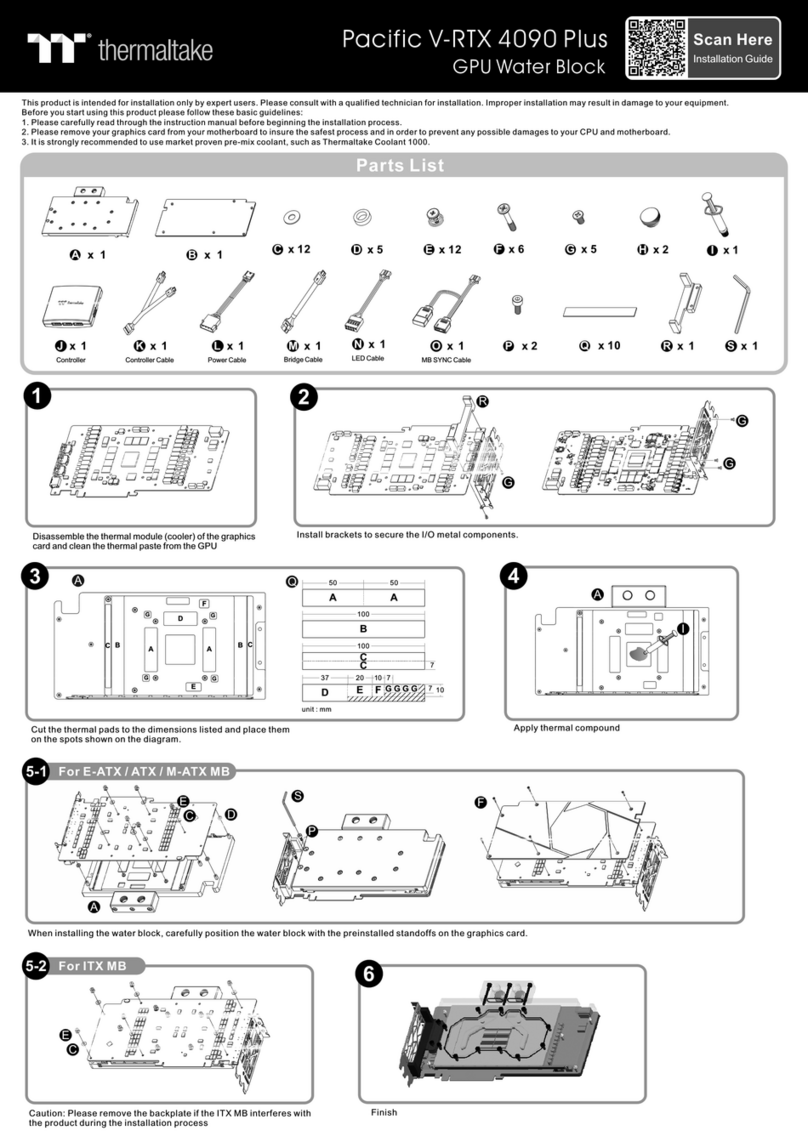 Thermaltake Pacific V-RTX 4090 Plus quick start guide