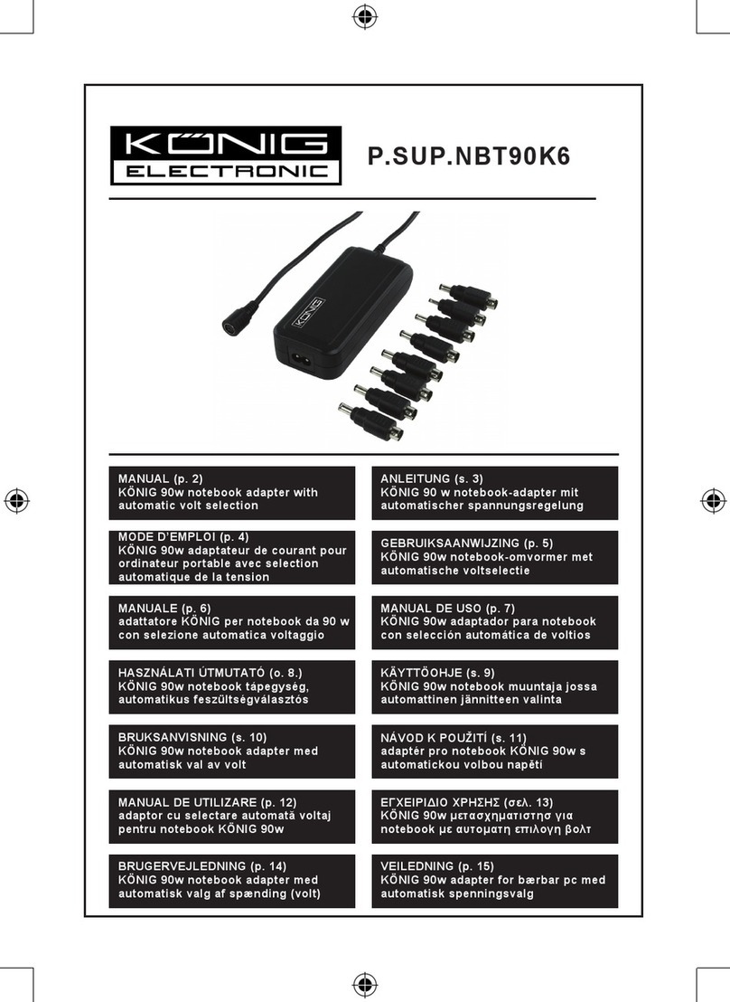 König Electronic P.SUP.NBT90K6 manual