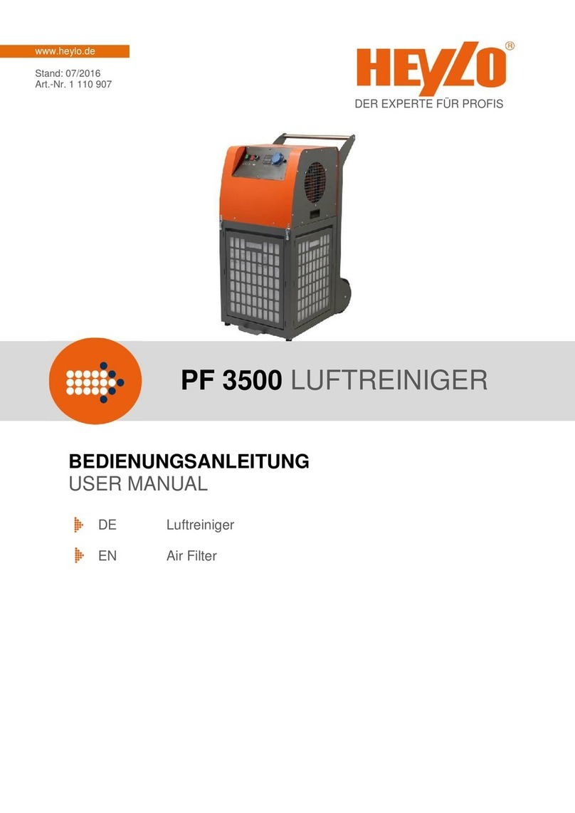 Heylo PF 3500 LUFTREINIGER user manual