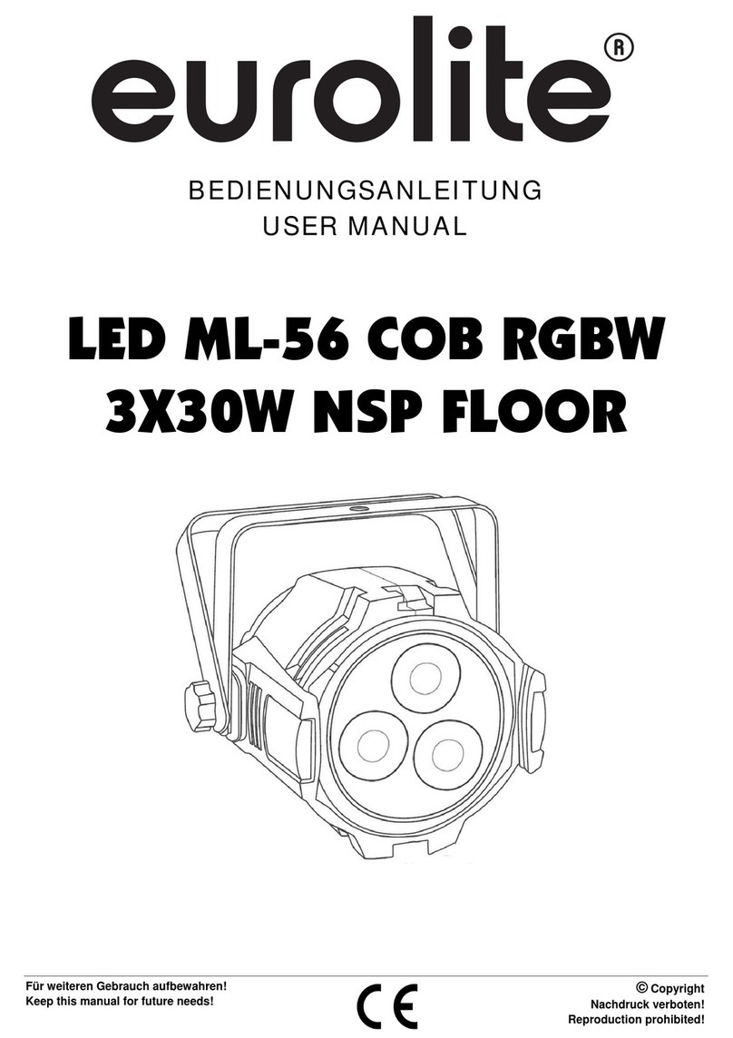 EuroLite LED ML-56 COB RGBW 3X30W NSP FLOOR user manual EuroLite LED ML-56 COB RGBW 3X30W NSP FLOOR user manual