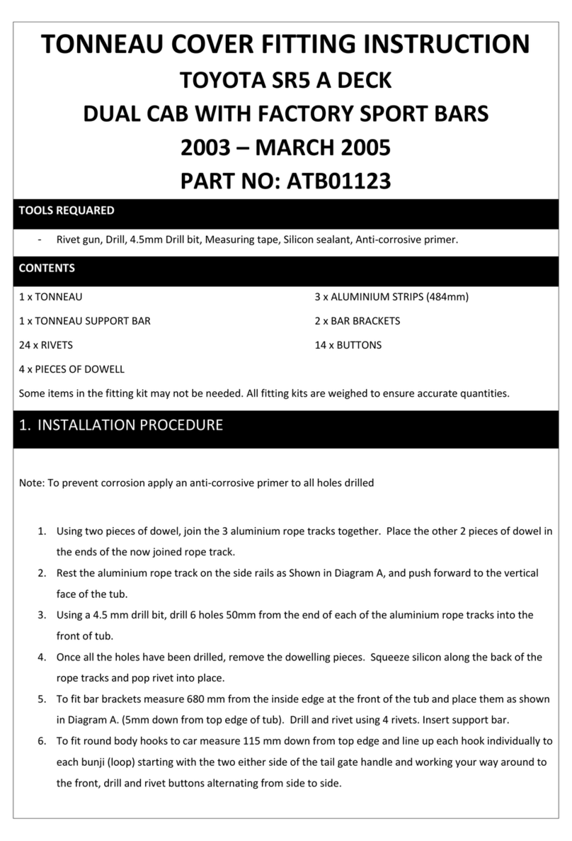 AUSSIE TONNEAU ATB01123 Install guide AUSSIE TONNEAU ATB01123 Install guide