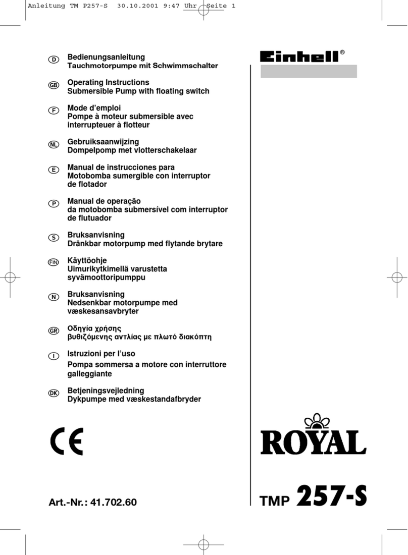 EINHELL ROYAL TMP 257-S operating instructions