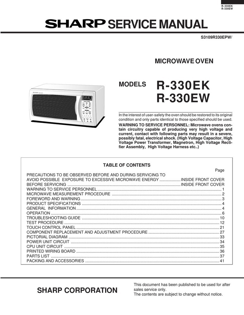 Sharp R-330EK User manual