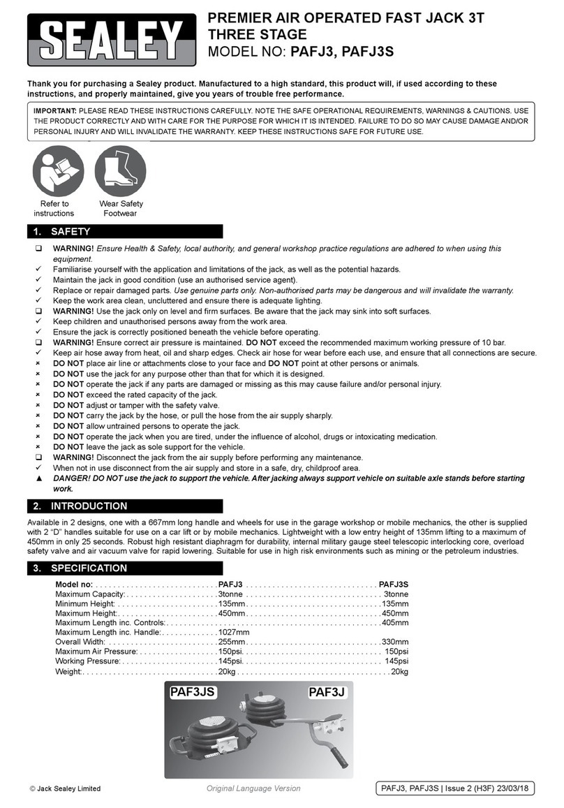 Sealey PAFJ3S instructions
