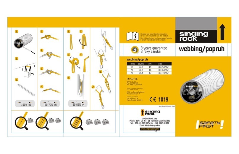 Singing rock C0035XX12 User manual