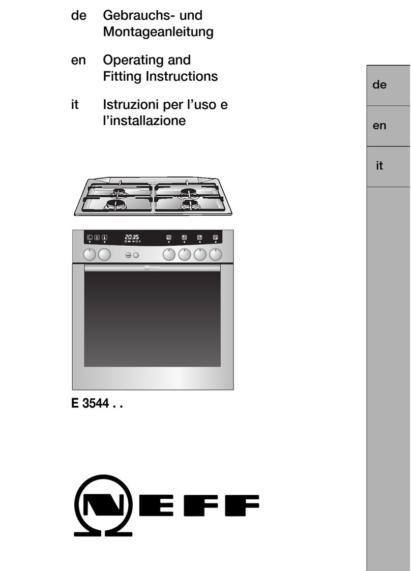 NEFF E 3544 Series Operating and fitting instructions