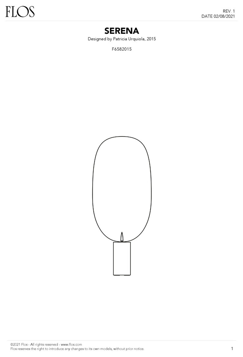 FLOS SERENA F6582015 User manual FLOS SERENA F6582015 User manual