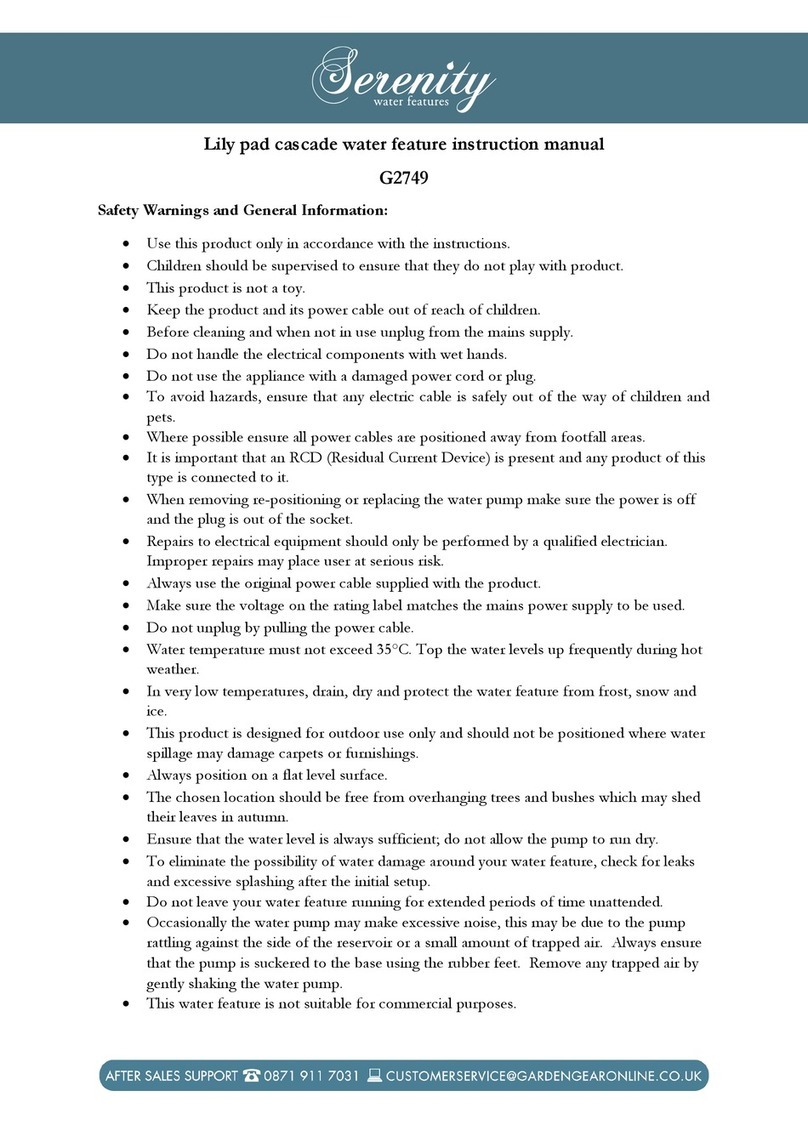 Serenity G2749 instruction manual