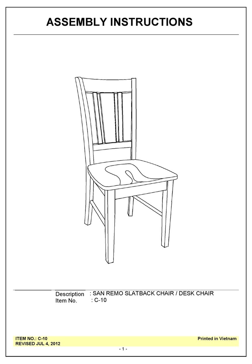 Unfinished Furniture of Wilmington SAN REMO C-10 User manual Unfinished Furniture of Wilmington SAN REMO C-10 User manual