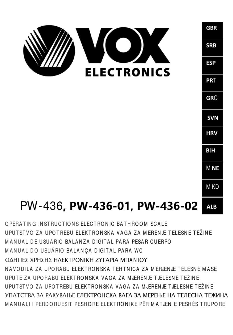 VOX electronics PW-436-01 operating instructions