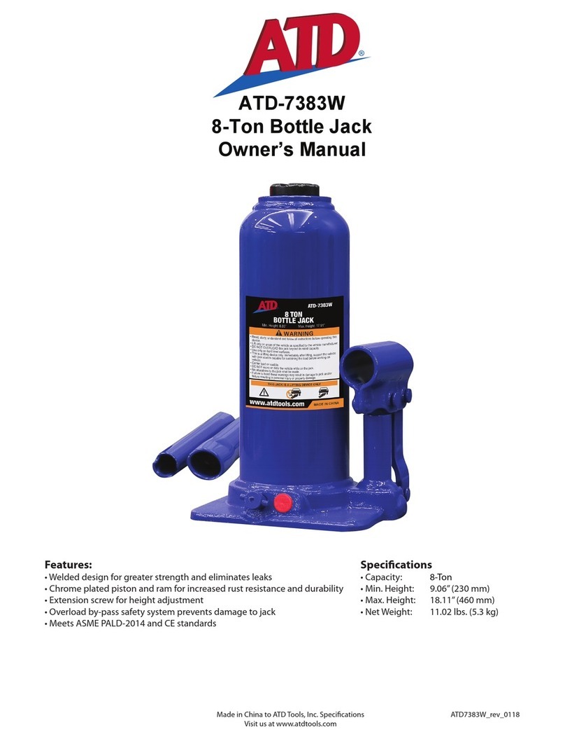 ATD Tools ATD-7383W owner's manual ATD Tools ATD-7383W owner's manual