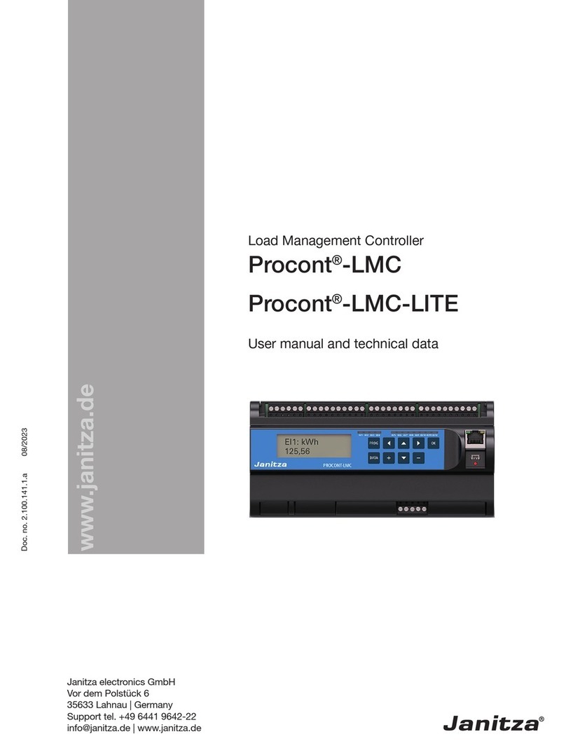 janitza Procont-LMC Instruction manual