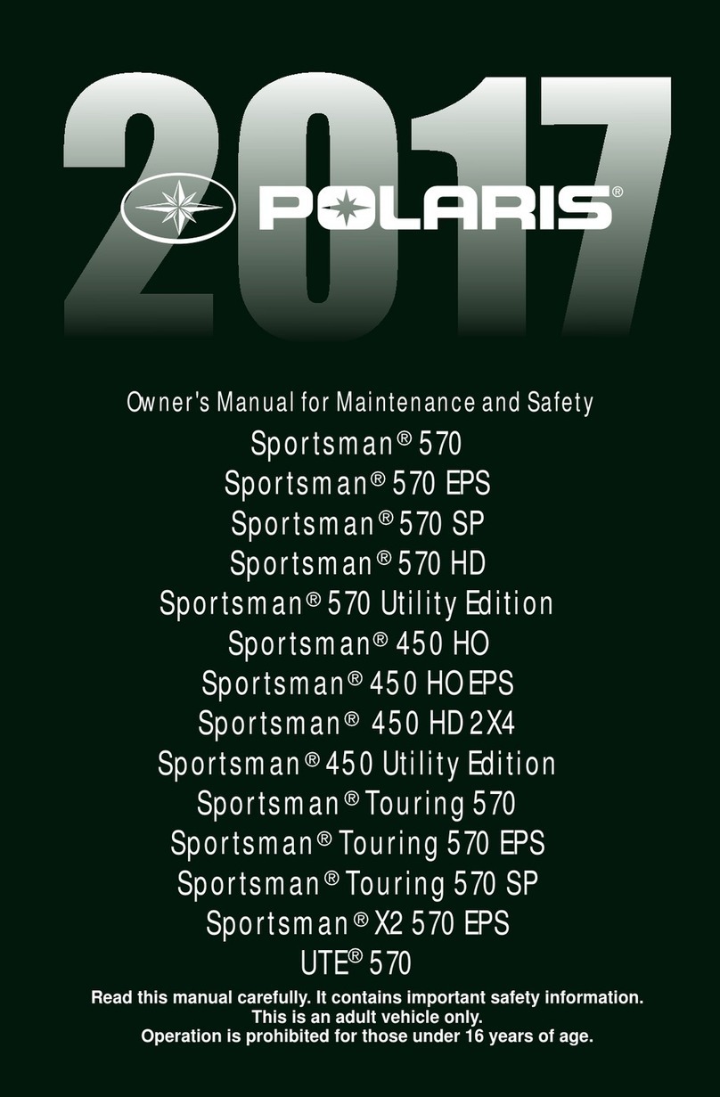 Polaris Sportsman 570 Owner's manual for maintenance and safety