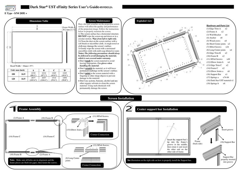 EPV Dark Star UST eFinity Series User manual EPV Dark Star UST eFinity Series User manual