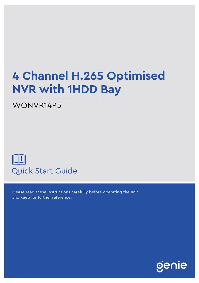 Genie WONVR14P5 quick start guide