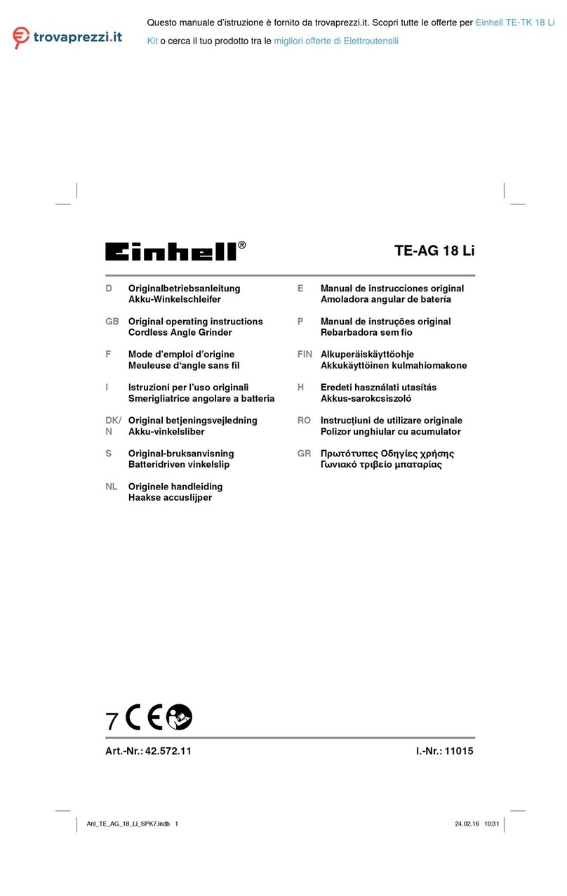 EINHELL TE-TK 18 Li Original operating instructions
