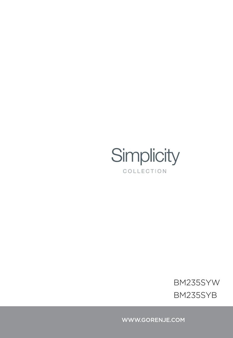 Gorenje Simplicity BM235SYB User manual