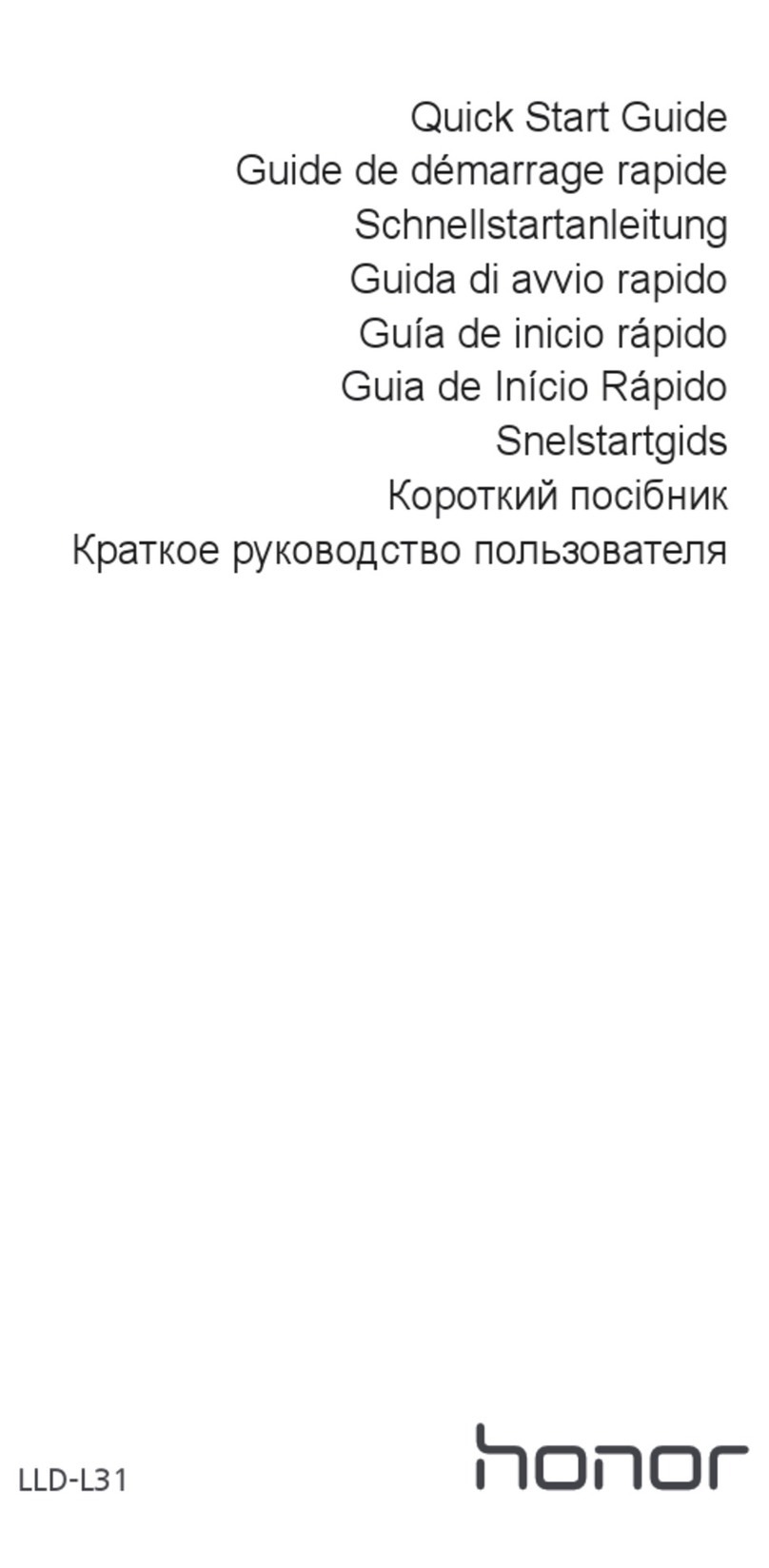 honor LLD-L31 User manual