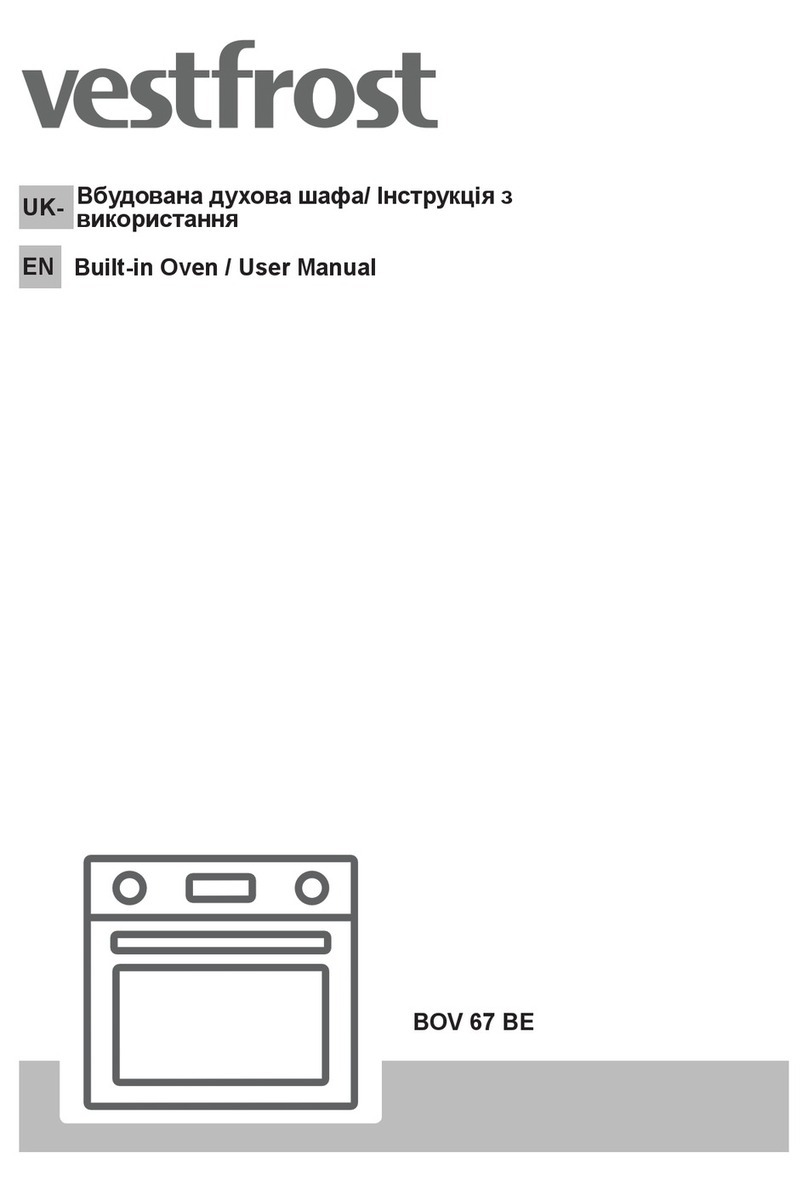 Vestfrost BOV 67 BE user manual