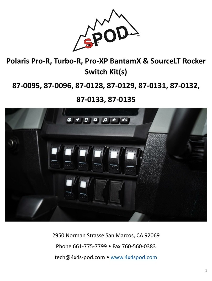 Spod 87-0095 manual