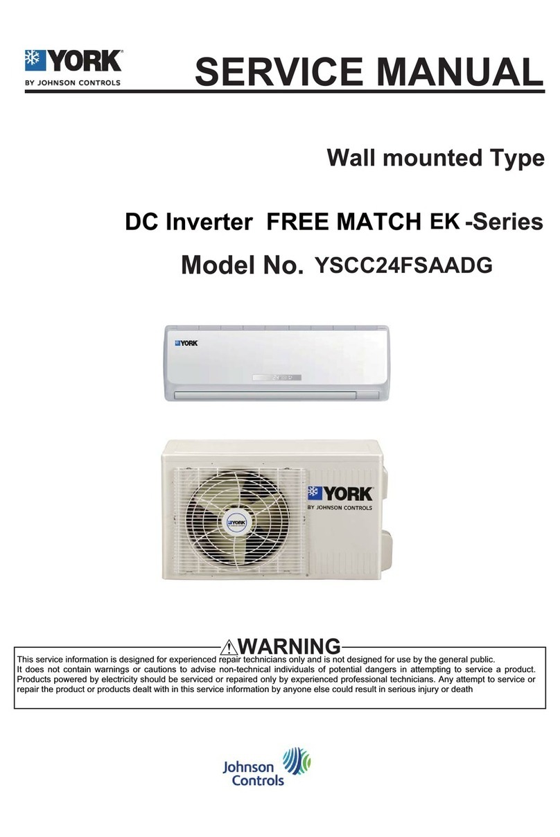 Johnson Controls York FREE MATCH EK Series User manual