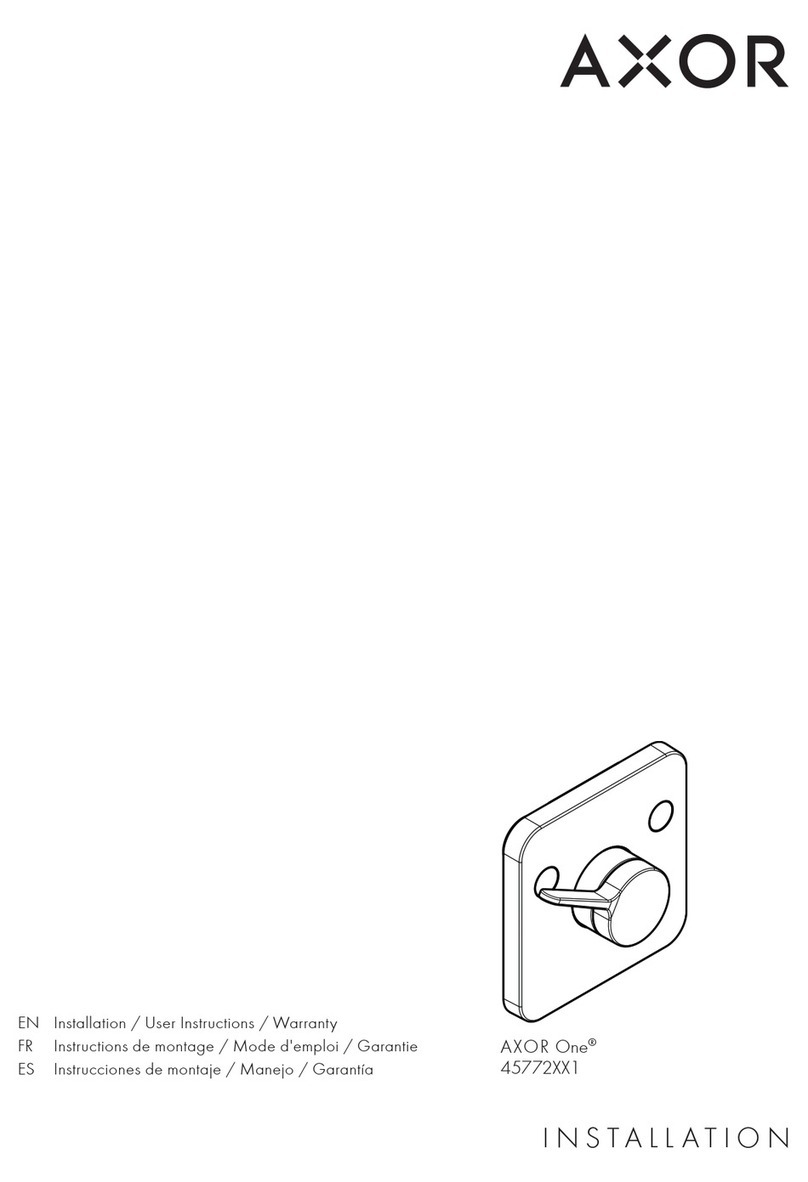 Axor One 45772 1 Series Instruction Manual