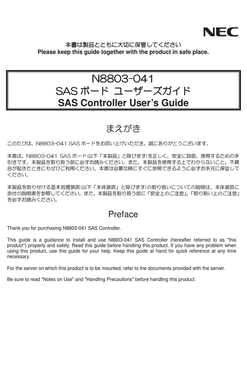 NEC N8803-041 User manual