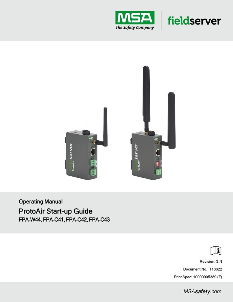 MSA fieldserver ProtoAir FPA-C41 User manual