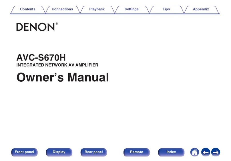 Denon AVC-S670H User manual