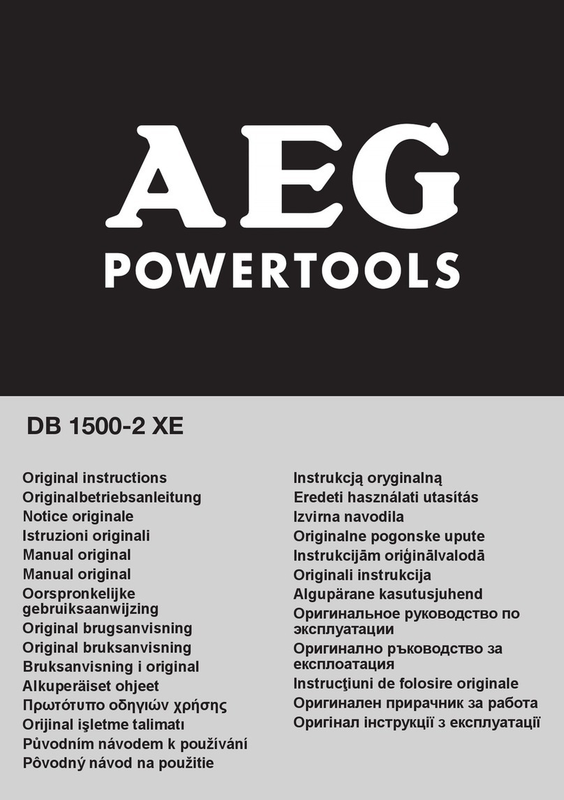 AEG DB 1500-2 XE Original instructions