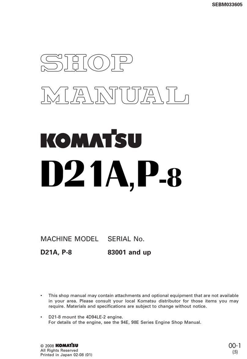 Komatsu D21A-8 Shop Manual