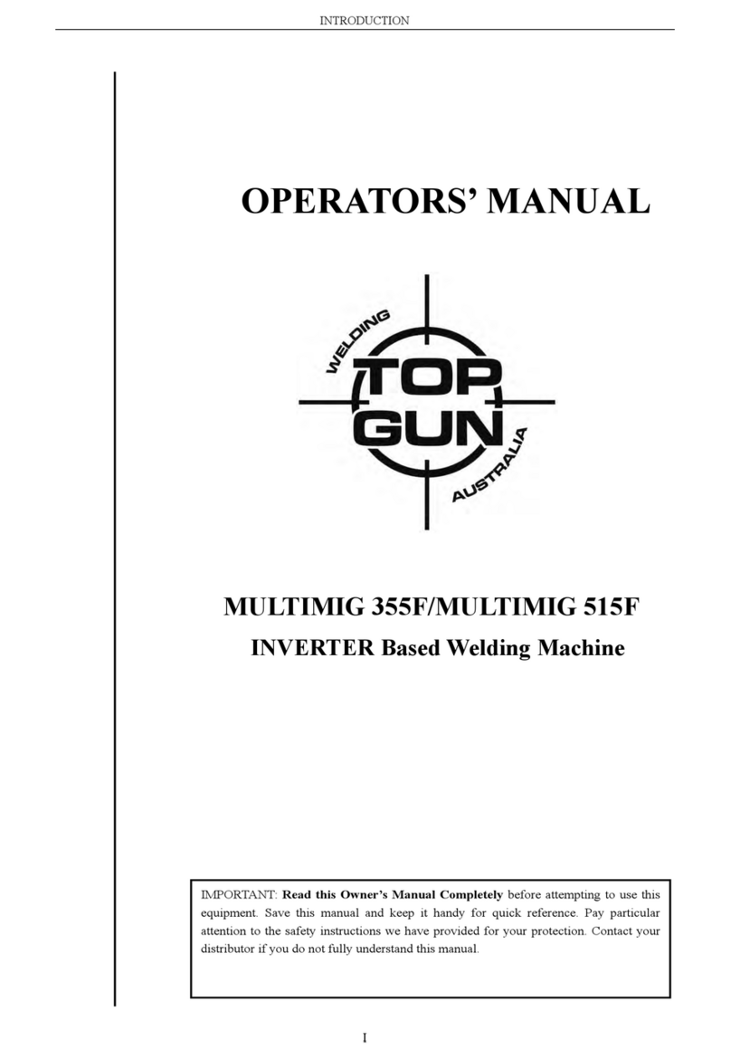 TOP GUN WELDING MULTIMIG 355F Operator's manual